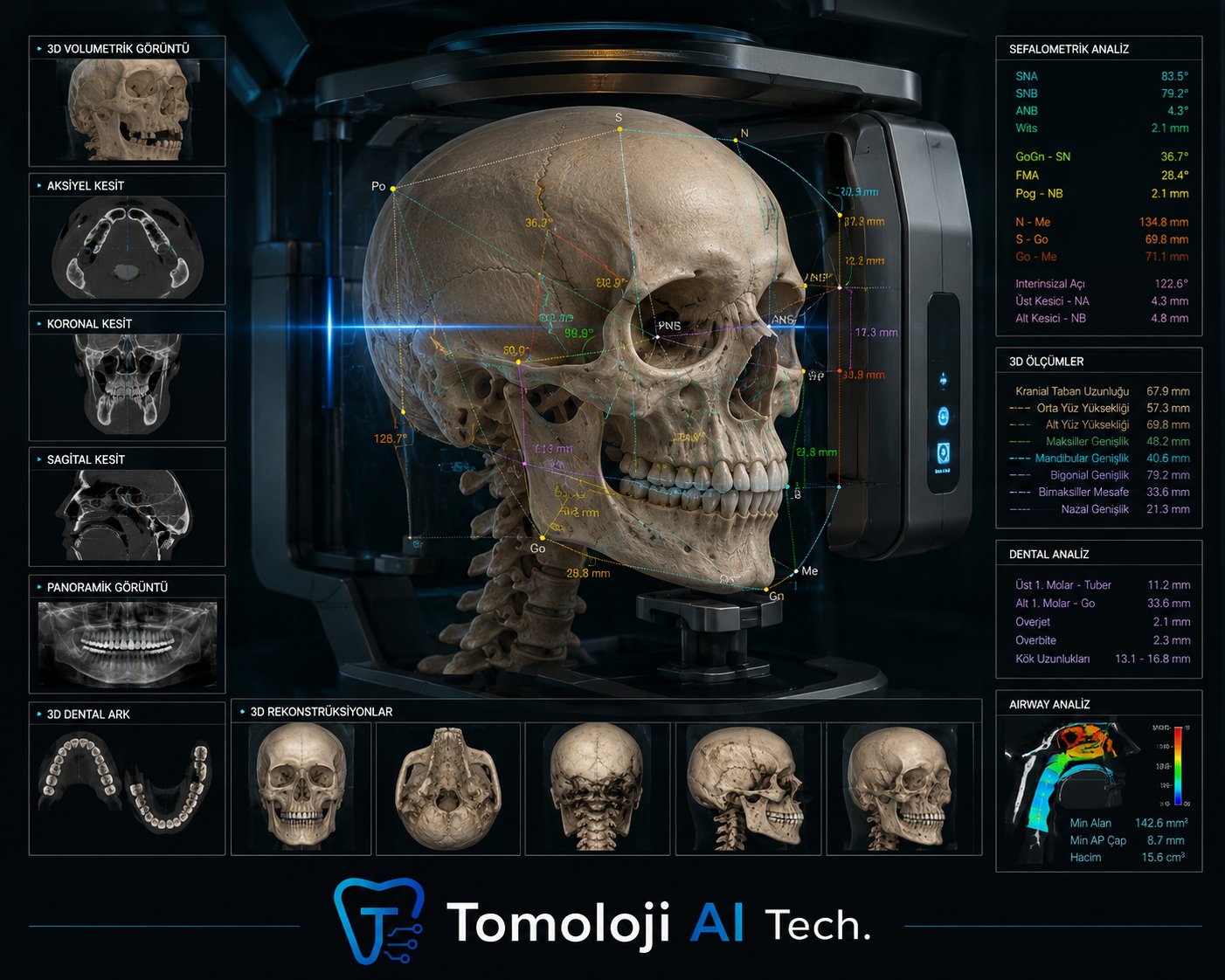 Dental volumetrik tomografi görüntüleri